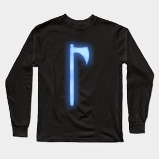 Spiritual Weapon (Blue Battleaxe) Long Sleeve T-Shirt